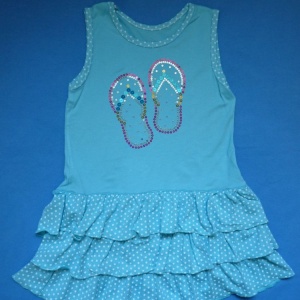 Платье детское трикотажное 12-022